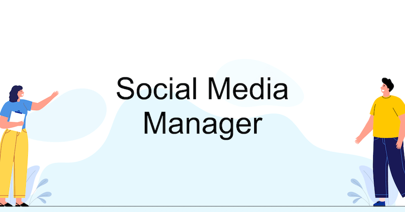 social media manager banner